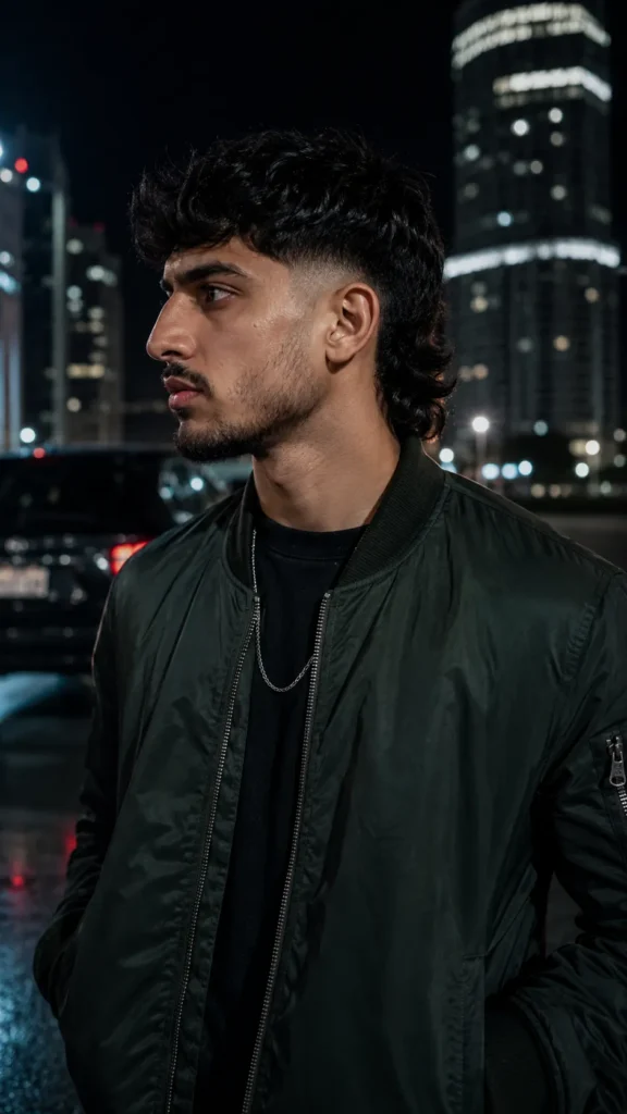 Drop Fade Mullet
