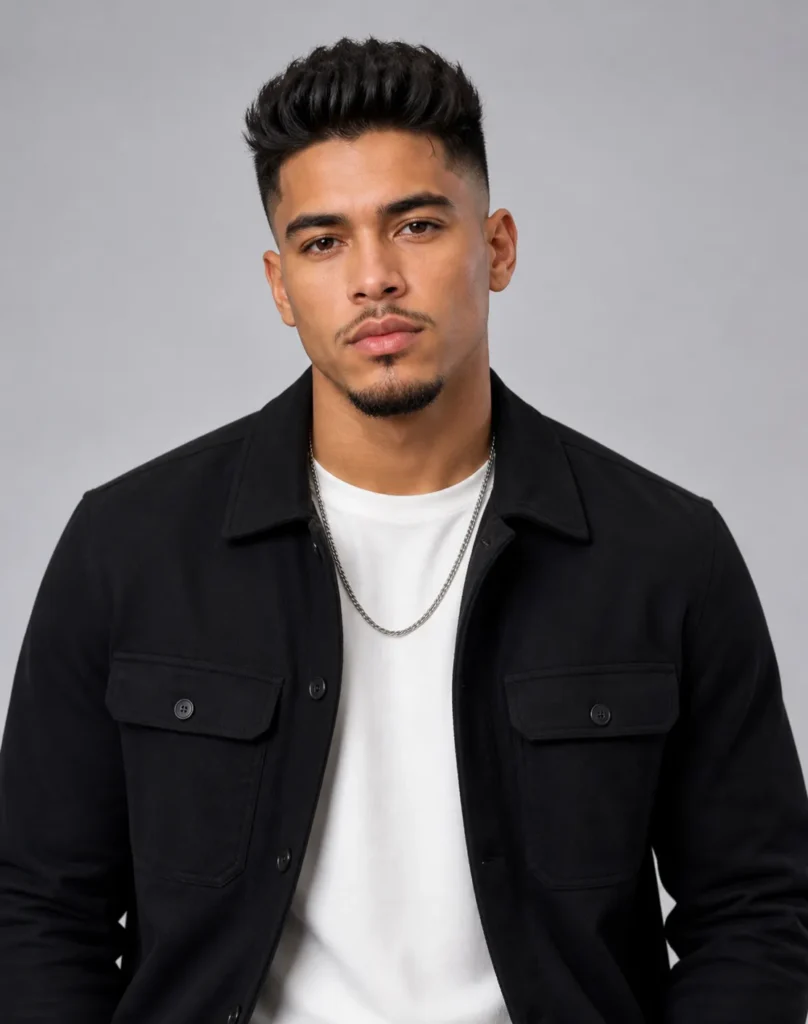  Drop Fade with Brushed-Up Top