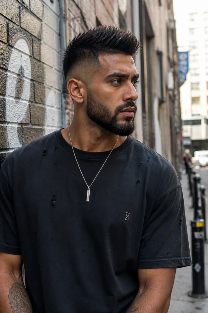  Drop Fade with Faux Hawk