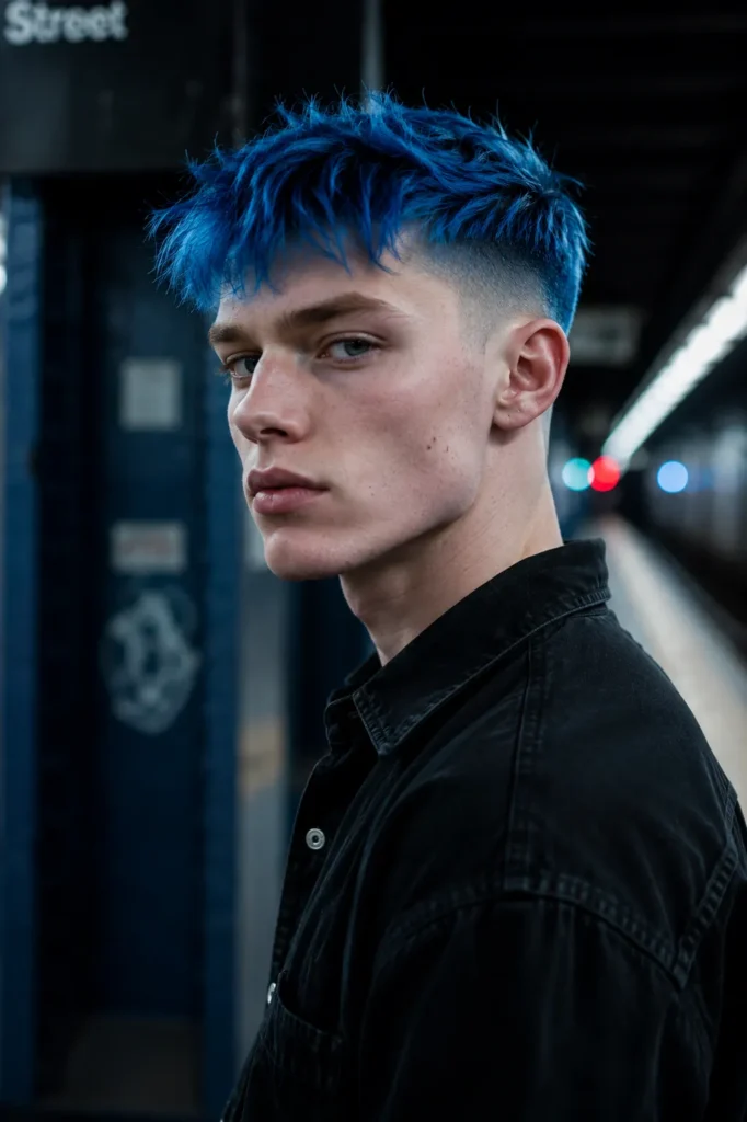Electric Blue Rebel Fade