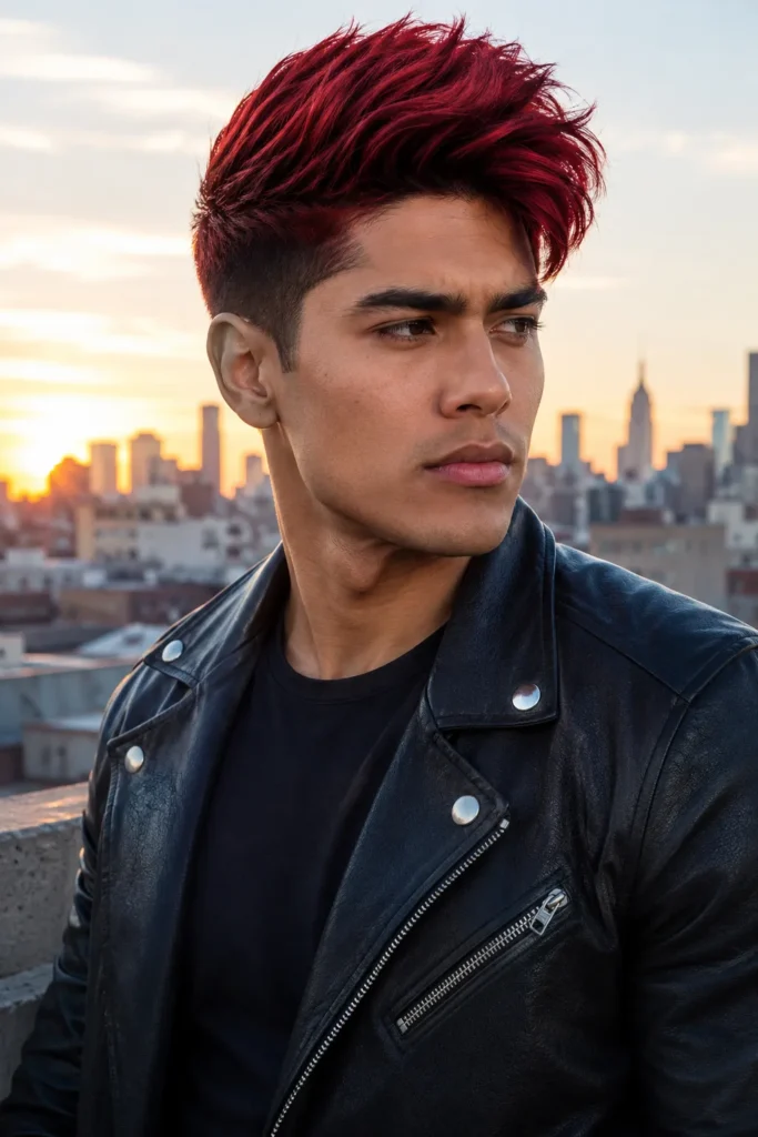 Fiery Textured Quiff