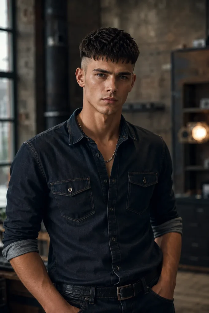 French Crop with Disconnected Undercut