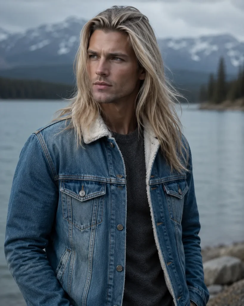 Frost-Toned Long Straight Hair