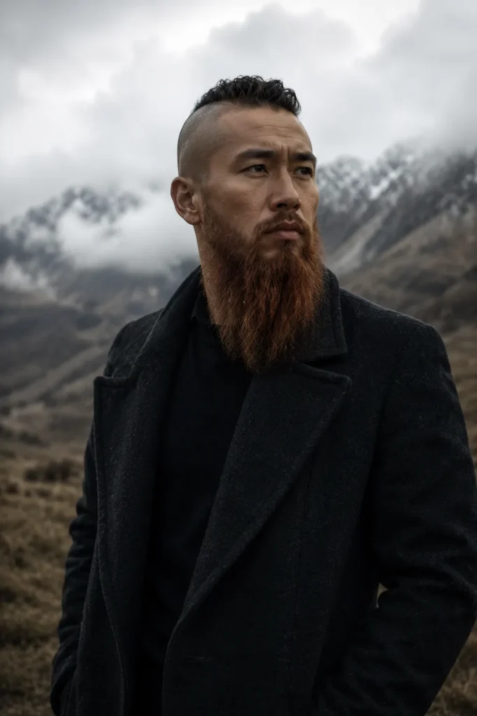 Full Viking Beard with Buzzed Sides