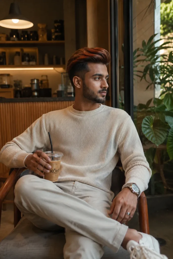 Ginger Undercut with Side Part