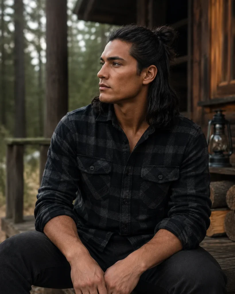 Half Bun (Medium Man Bun)