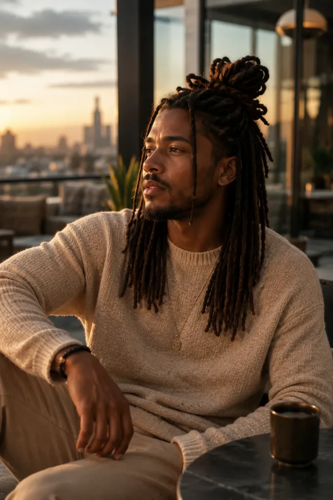 Half-Up Dread Bun