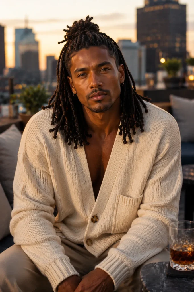 Half-Up Half-Down Dreads