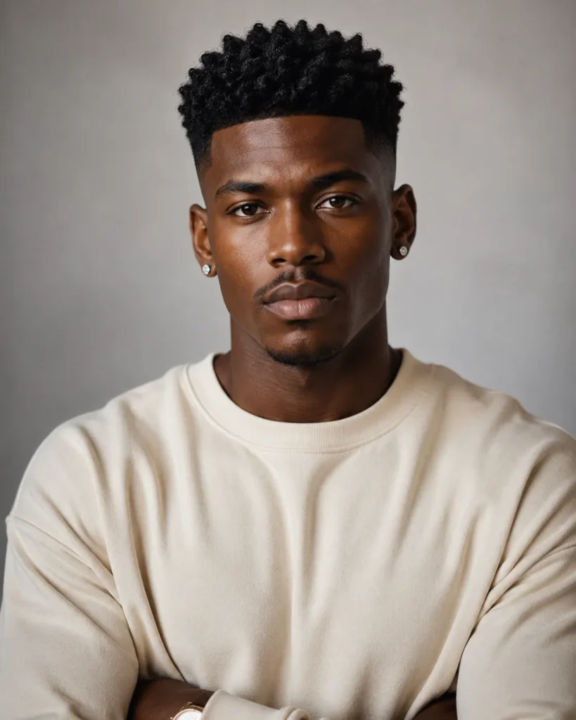 High Afro Fade with Sponge Twists