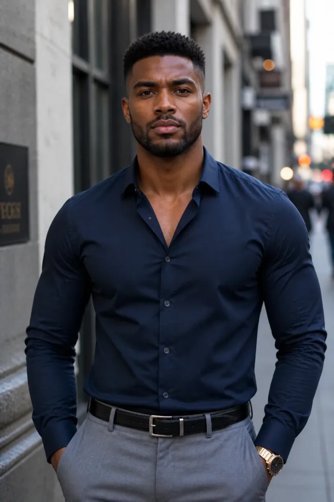 High Fade with Brushed-Up Front Volume