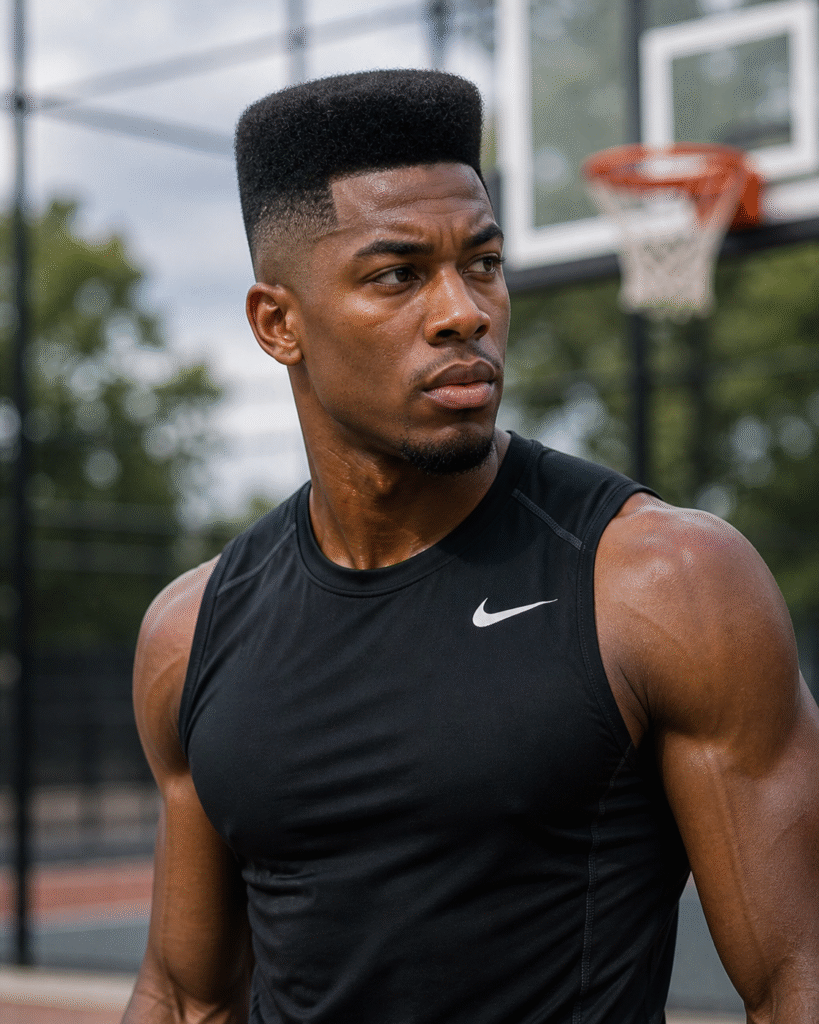 High Fade with Flat Top