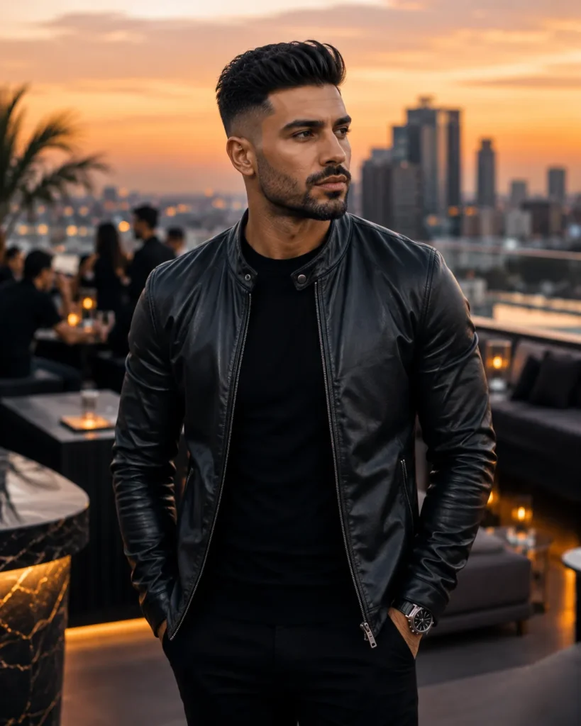 High Taper Fade with Brush-Up