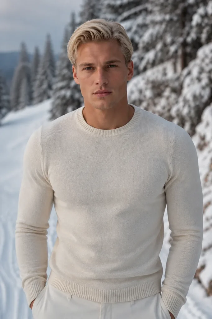 Icy Champagne Blonde Straight Style