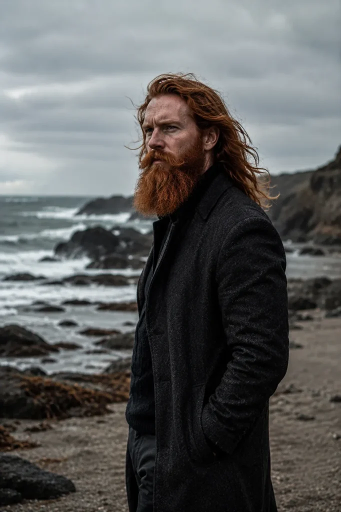 Long Flowing Ginger Beard