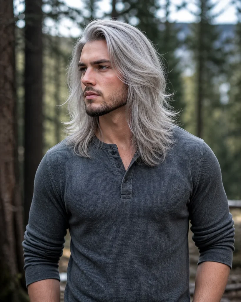 Long Layered Silver Flow