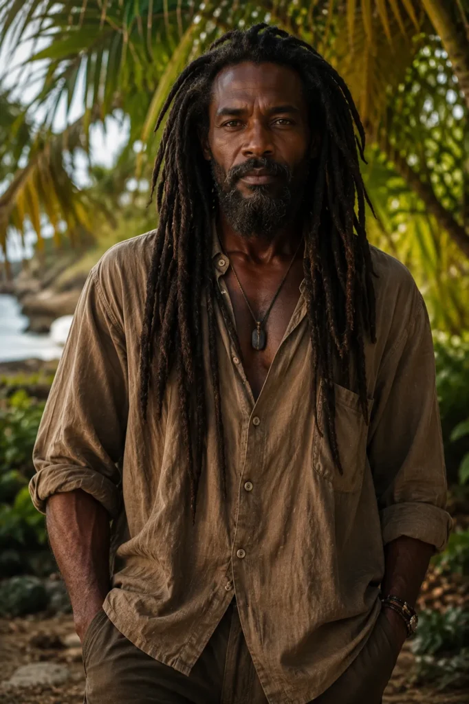 Long Thick Freeform Dreads