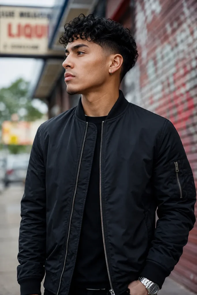 Loose Curly Fade