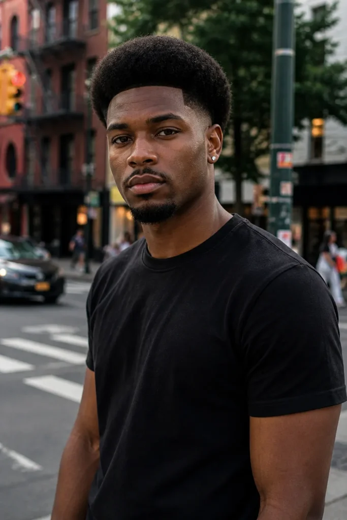 Low Drop Fade Afro