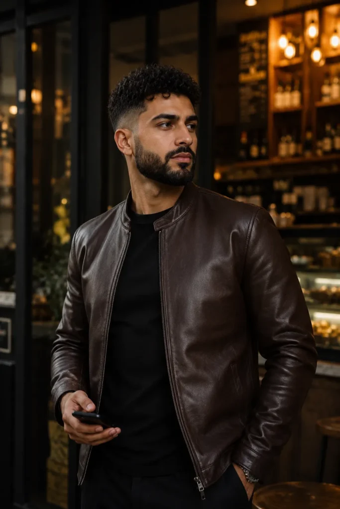 Low Fade Curls with Beard
