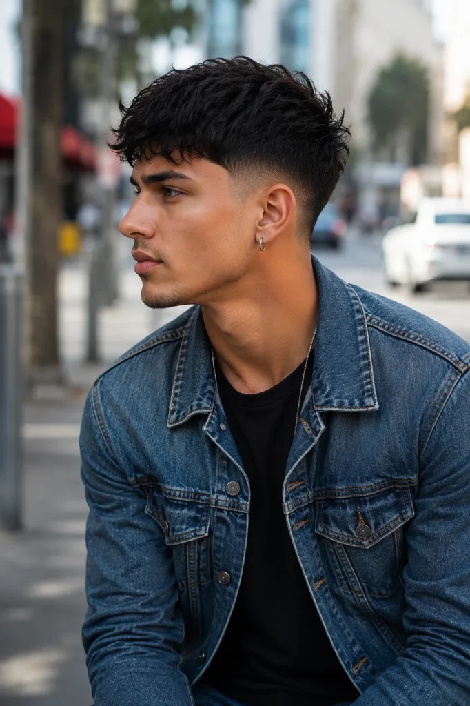 Low Fade Textured Crop