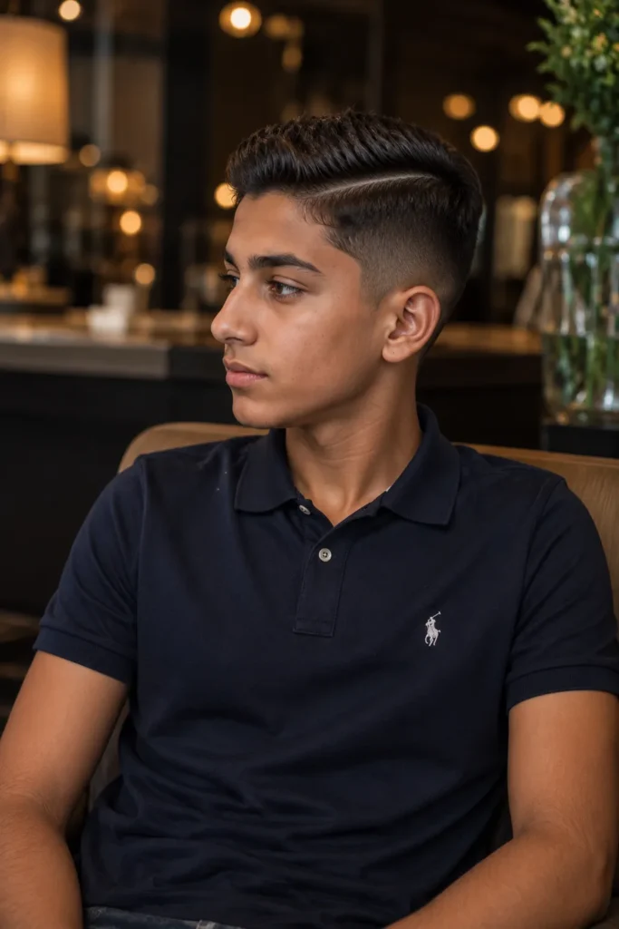 Low Fade with Side Part