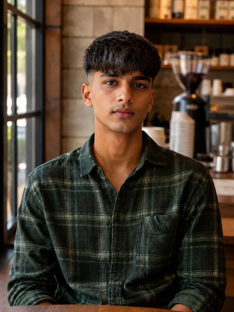 Low Skin Fade with Fringe