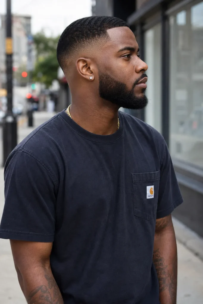Low Taper Fade with Classic Comb Over