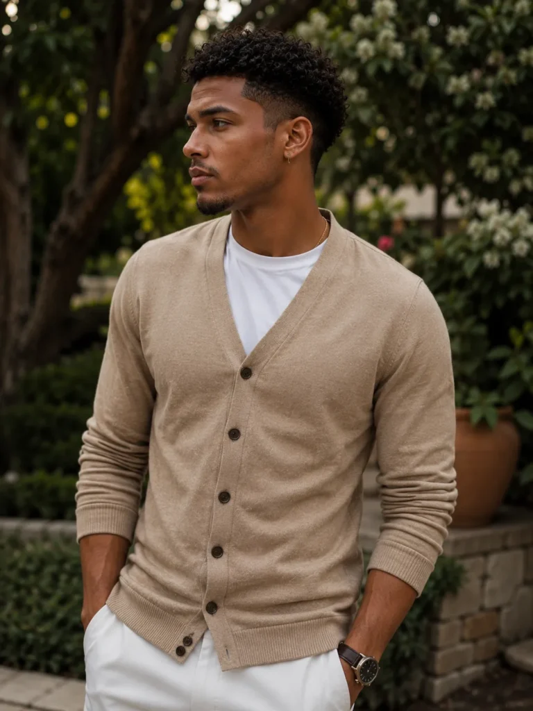 Low Taper Fade with Natural Curly Texture