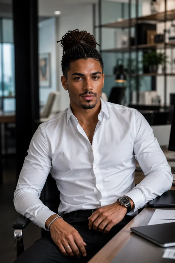 Man Bun Dreads