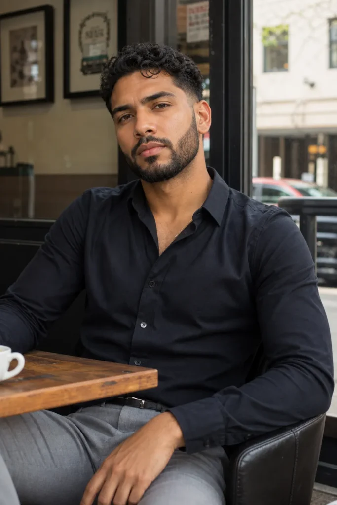 Medium Length Beard with Defined Lines