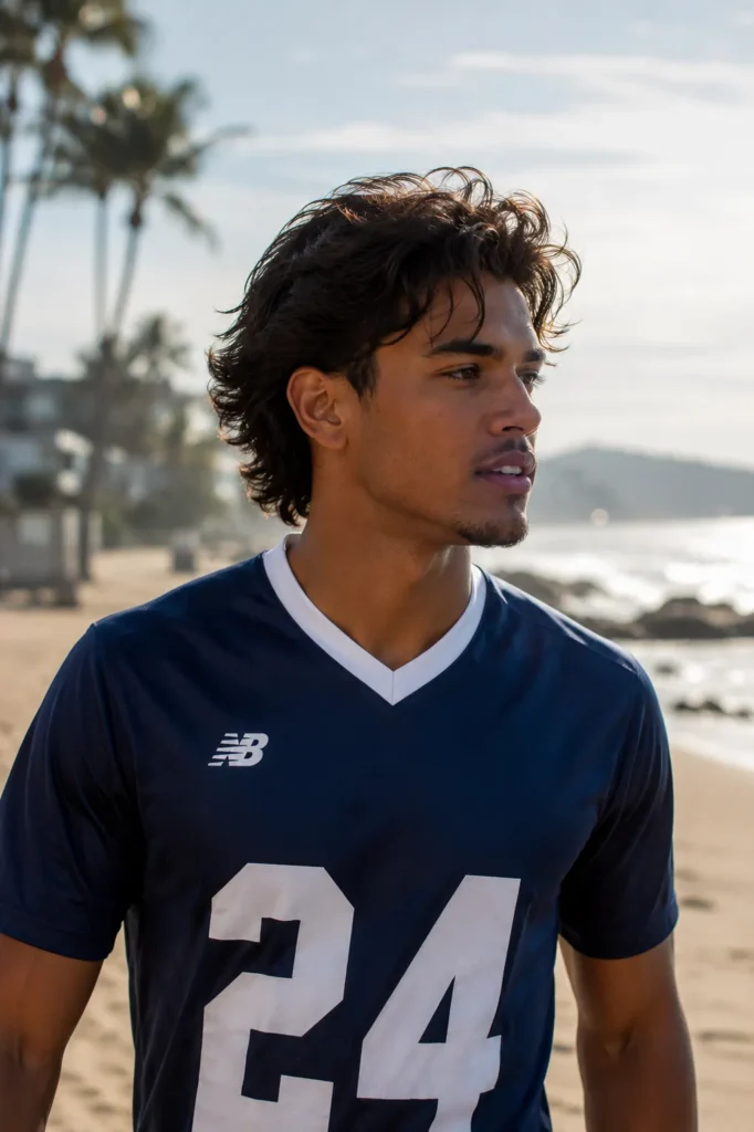 Messy Football Flow Hair