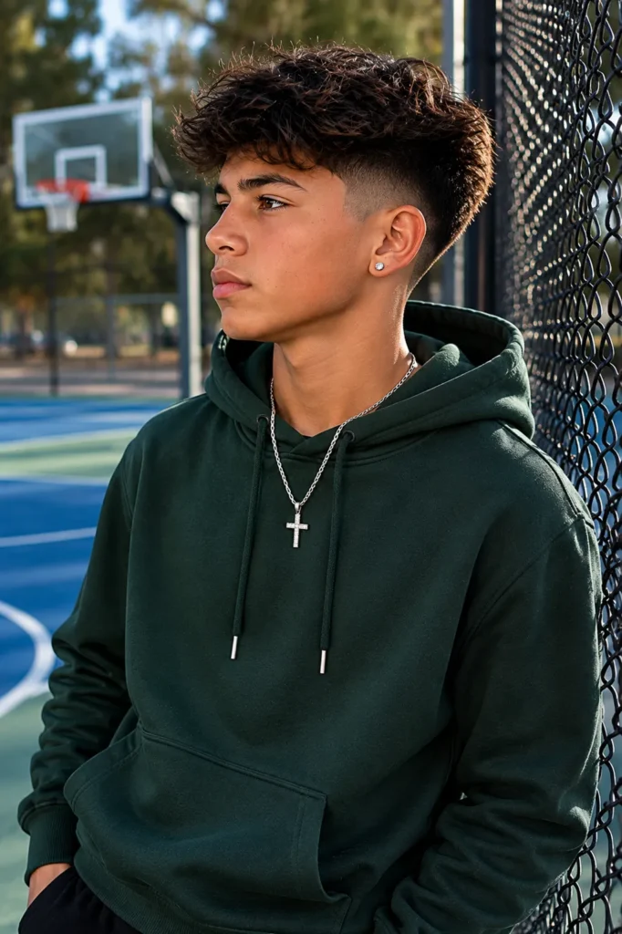 Messy Top Taper Fade