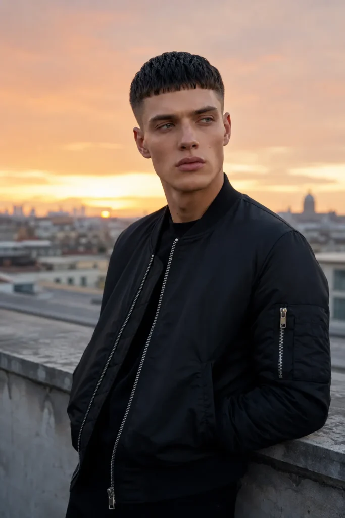 Micro Crop with Razor Fringe