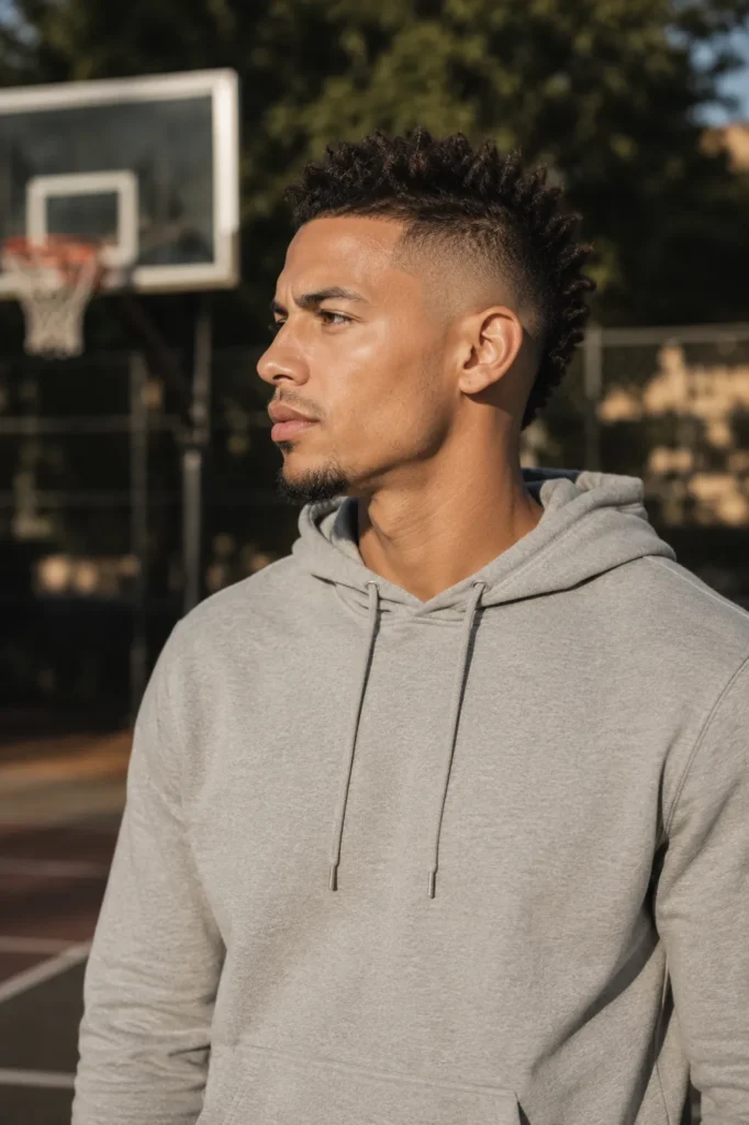  Mid Fade Faux Hawk