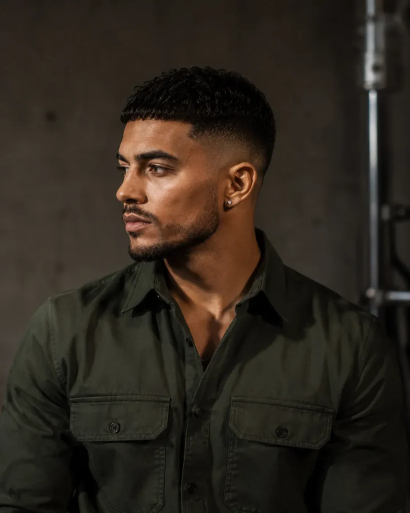 Mid Taper Fade with Textured Crop
