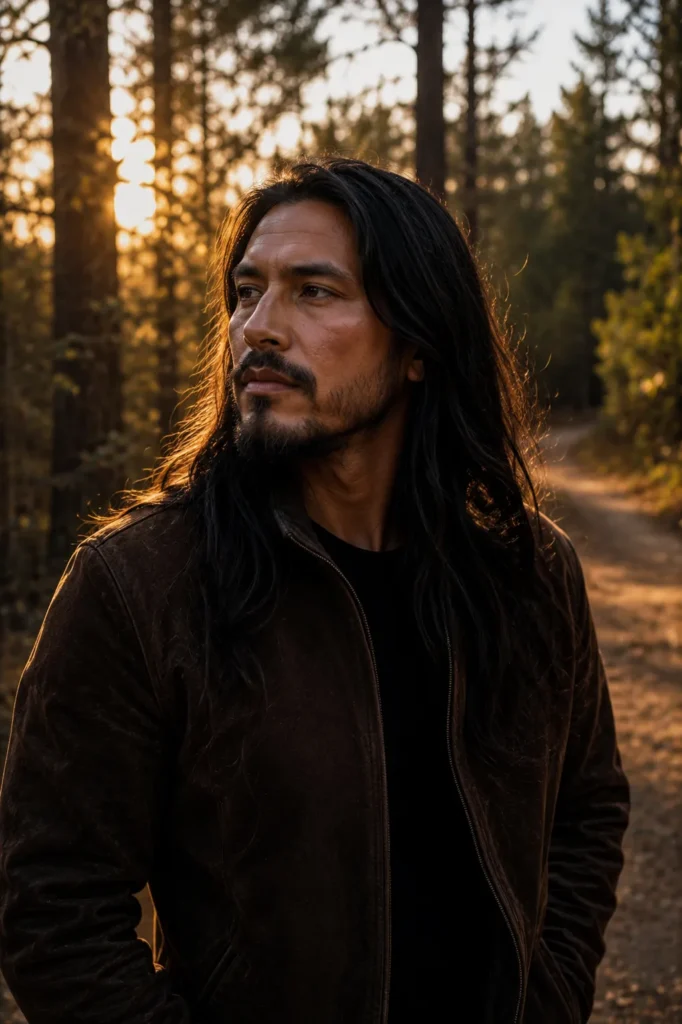 Natural Beard With Long Hair
