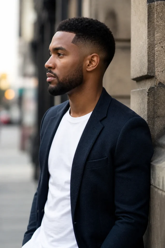 Natural Beard with Light Fade Blend
