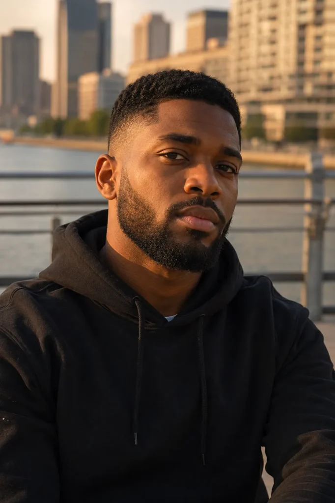 Natural Beard with Low Fade Blend
