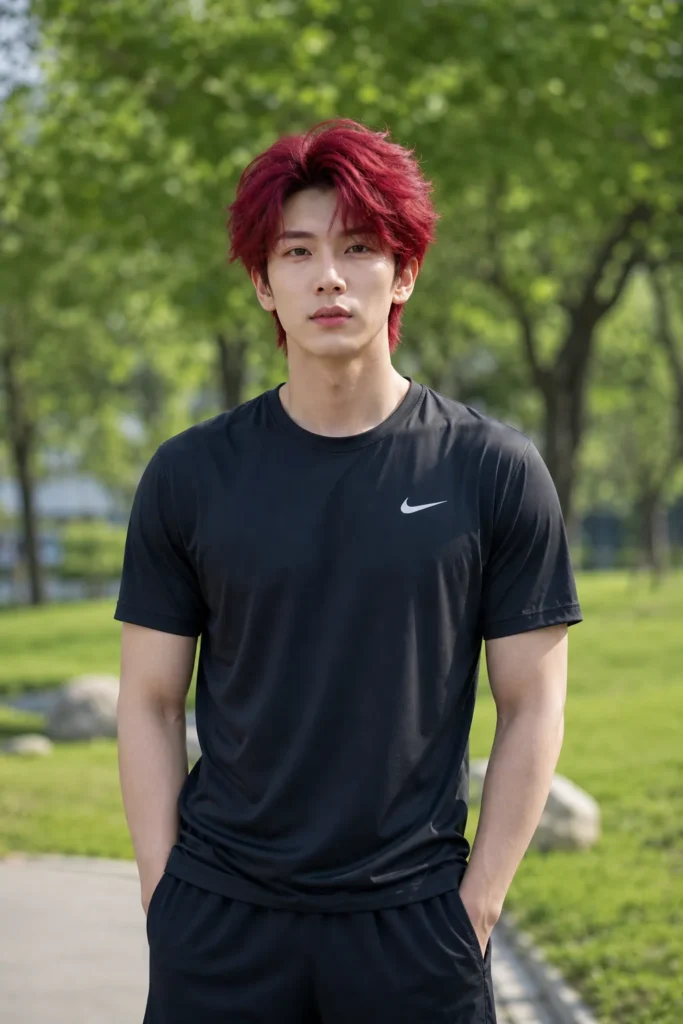Red Medium Thick Sport Flow