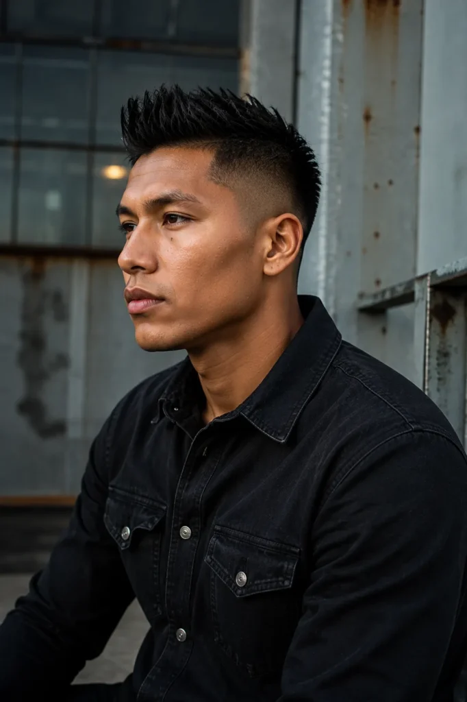 Short Faux Hawk Fade
