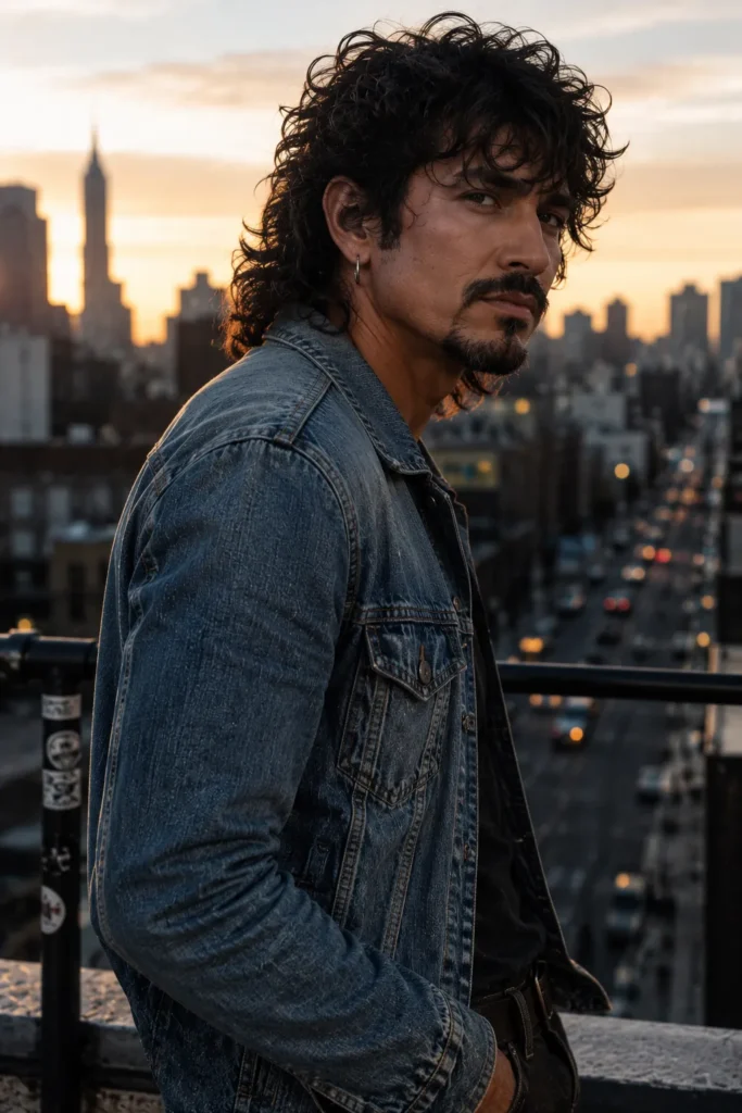 Shoulder-Length Curly Wolf Cut