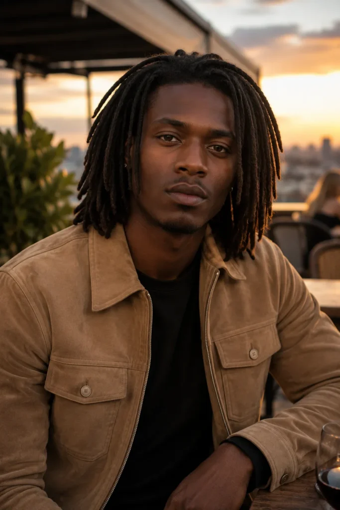 Shoulder-Length Layered Locs