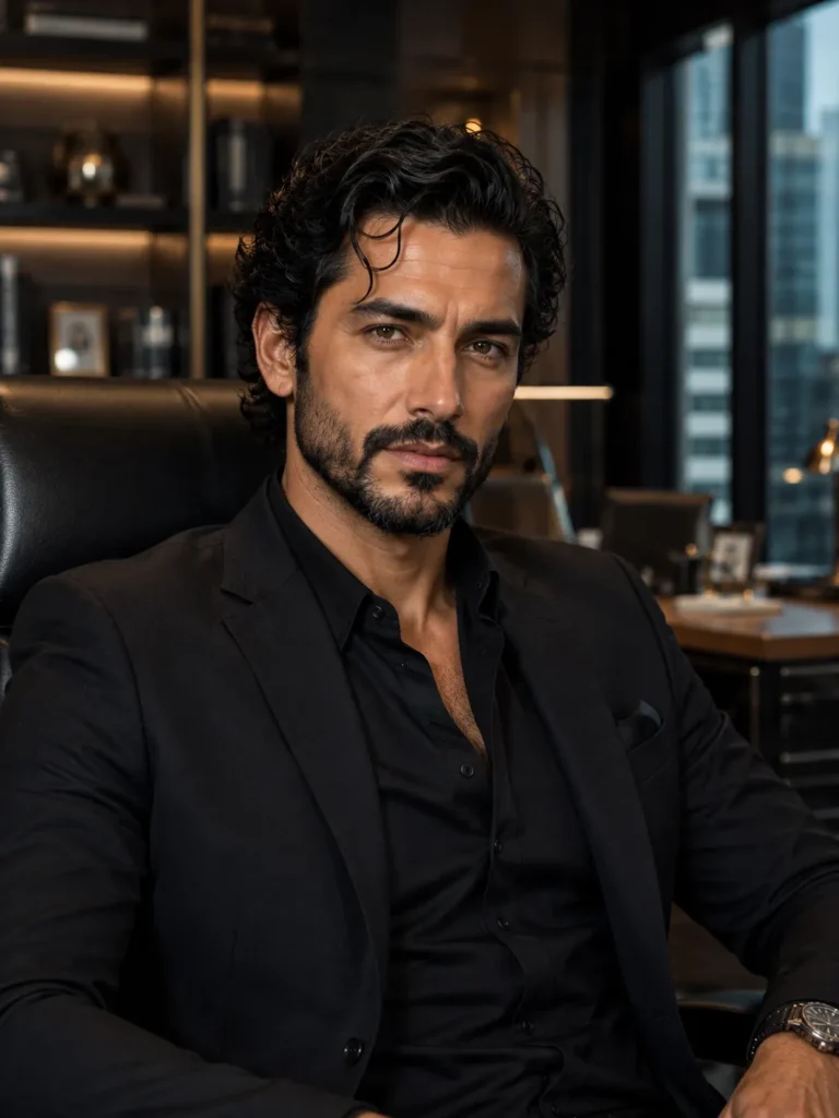 Side-Slick Curly Undone Look
