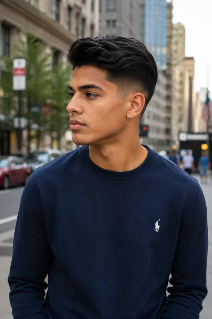 Side Swept Low Fade
