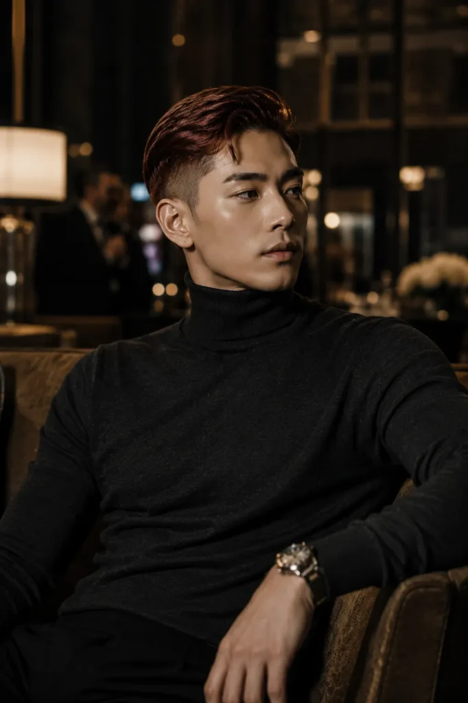 Slick Side-Swept Long Undercut