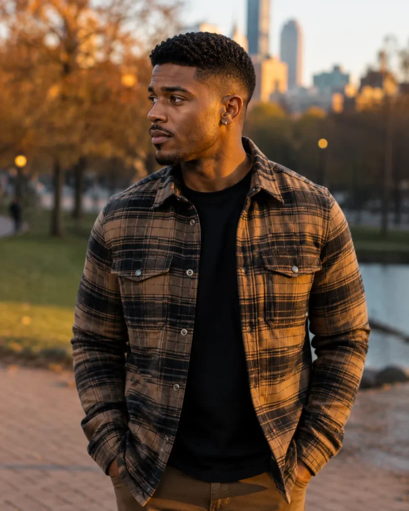 Taper Fade with Short Fringe