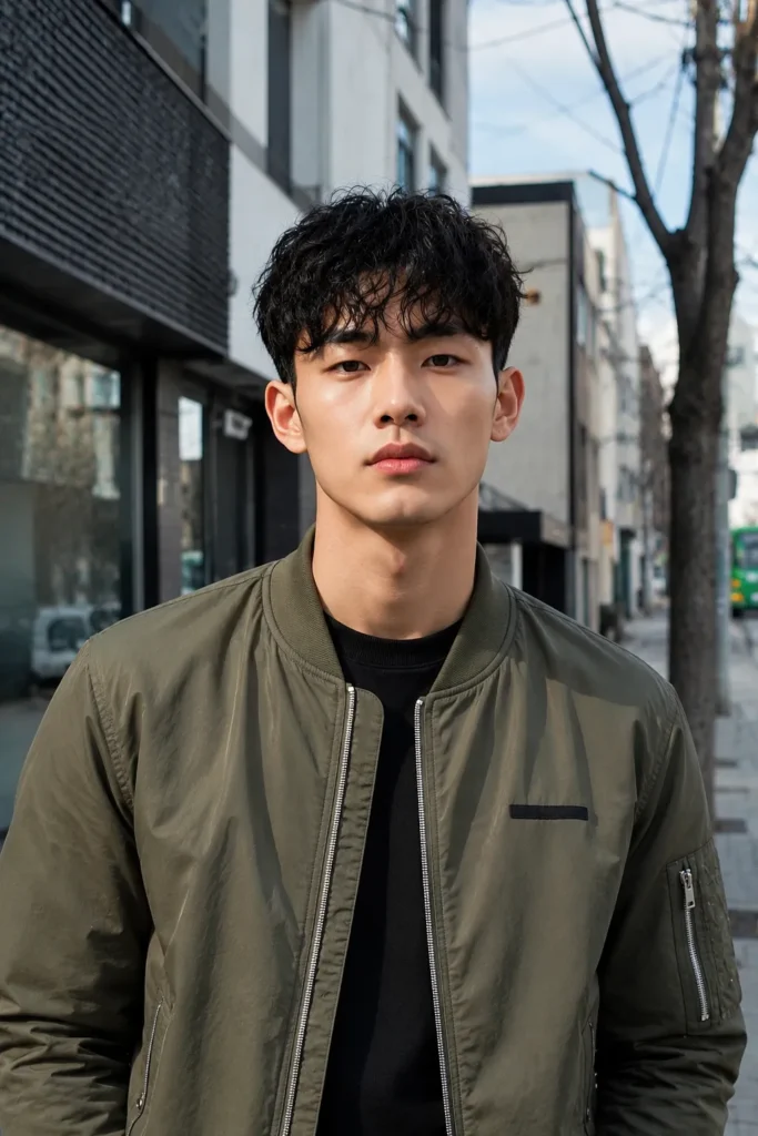 Tapered Curly Top