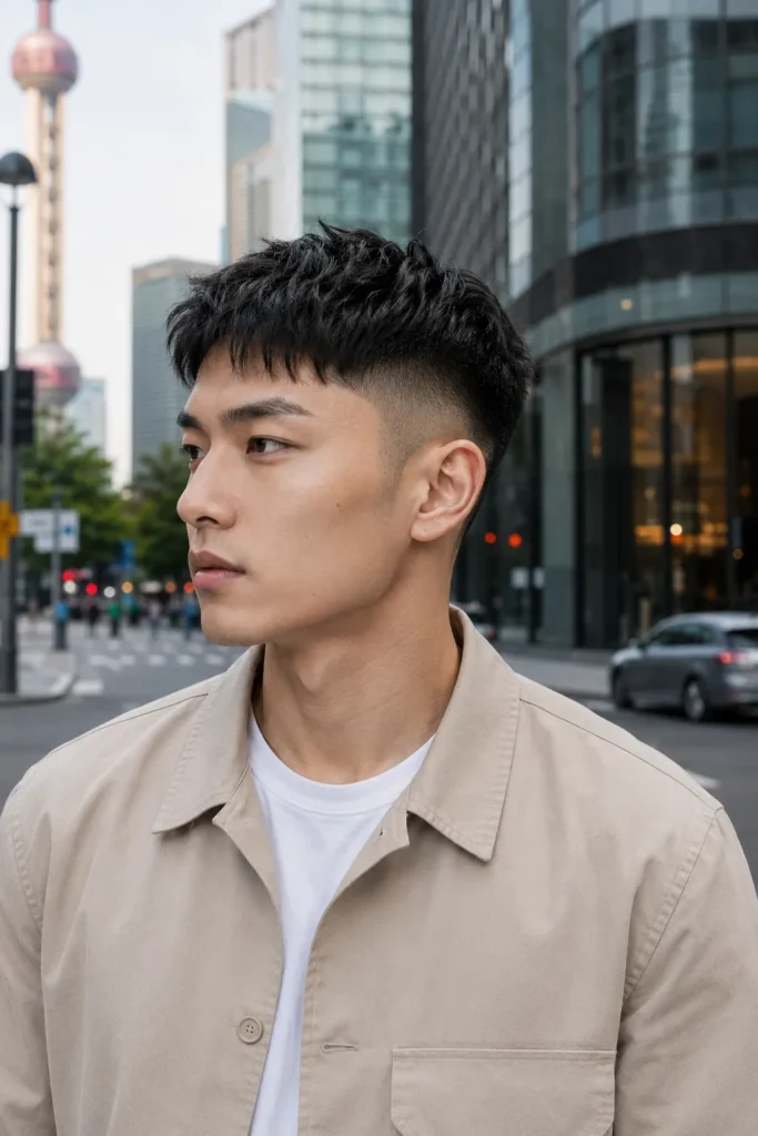 Textured French Crop with Low Fade