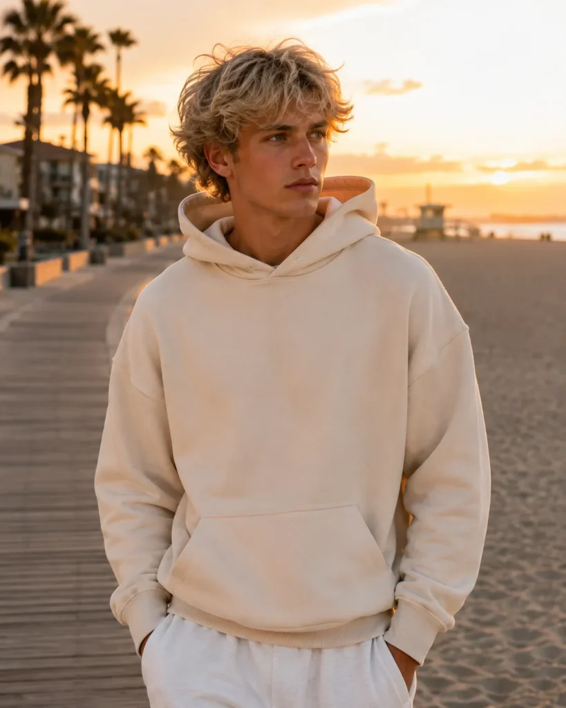 Tousled Ice Blonde Waves