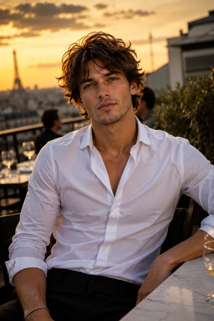 Tousled Medium-Length Style